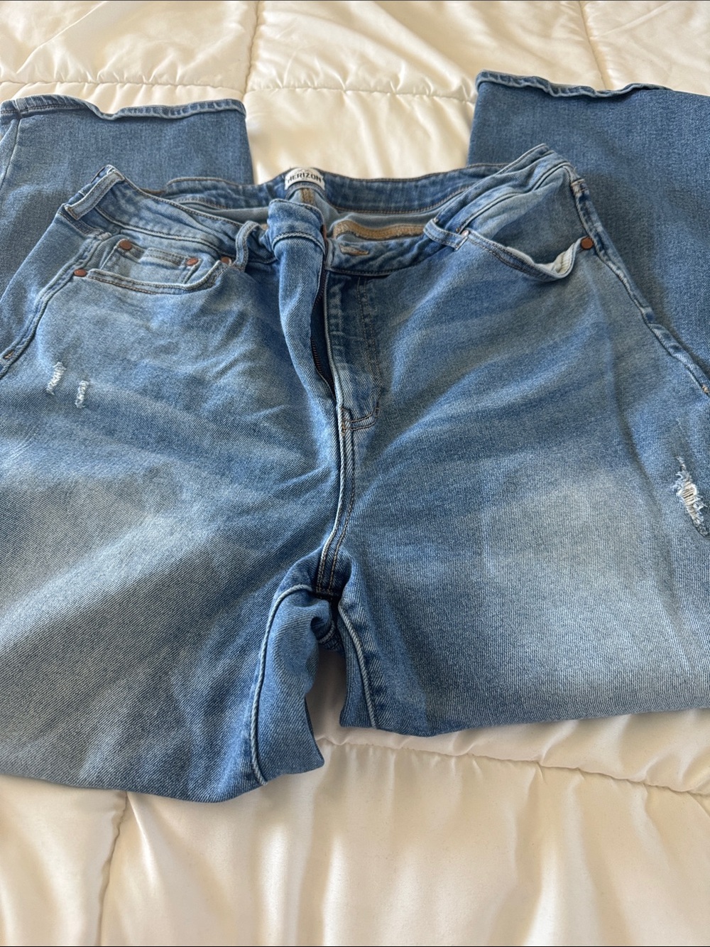 Boyfriend Jeans in Light Blue Wash - Casual Relaxed Fit